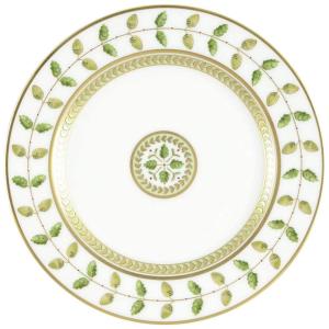 Prato para Aperitivo, Estilo Clássico Atemporal com Formato Redondo e Material de Porcelana, Bernardaud, Branco e Verde