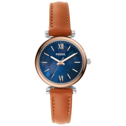 Relógio Feminino de Quartzo e Aço Inoxidável, FOSSIL ES4701, Marrom