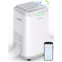 Purificador de Ar Inteligente para Grandes Espaços de até 185 m2, 110V, Nuwave, Branco
