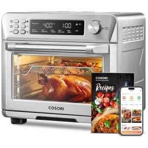 Forno Elétrico de Bancada 26 Litros 12 em 1 em Aço Inoxidável, 110V 1800W Cosori, Prata