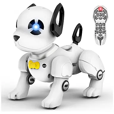 Robô Cachorro Programável Preto e