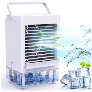 Portable Air Conditioner with 3 Wind Speeds,Personal Air Cooler with 1, 2, 4, 8H Timer,Touch Control Evaporative Portable Air Conditioner
