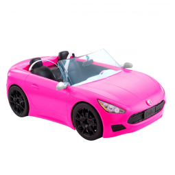 Carro Conversível de Brinquedo da Barbie com Cintos de Segurança e Rodas Giratórias, Rosa