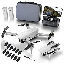 Drone NMY com Camera 4K e Estojo de Transporte, Cinza