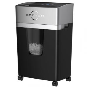 Trituradora de Papel Micro Cut BONSEN 12 Folhas para Uso em Casa e Escritório, Alto Nível de Segurança P4, Ultra Silenciosa 55dB