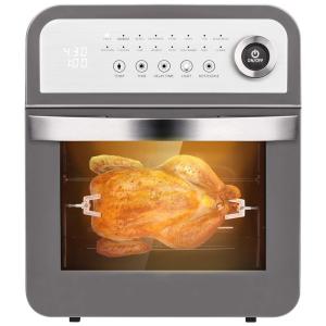 Fritadeira Elétrica AirFryer 12L com Painel Digital, 110V 1600W, Schlo GAF12, Cinza