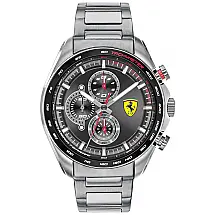 Relógio Masc Quartzo SPEEDRACER Prova D 50m, FERRARI 0830652, Prateado
