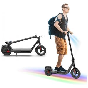 Patinete Elétrico com Sistema de Frenagem Dupla para Adultos com Alcance 35km e Peso 120kg, YHR, Preto
