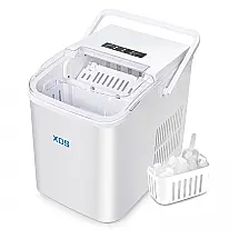 Máquina de Gelo até 12 kg em 24H Portátil, 110v, XDS, Branco