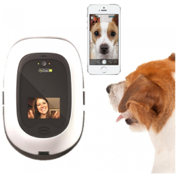 Vídeo Interativo Premium Bidirecional de Áudio Vídeo em alta definição com câmera DogTv, HD, PETCHATZ LYSB01G7WH9CG ELECTRNCS, Branco