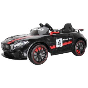 Carro, Carrinho Elétrico 1 Assento 12V, com Controle Remoto e 3 Velocidades, TOBBI, Preto