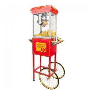 Vintage Pipoqueira Elétrica Portátil em Aço Inoxidável, 110v, FUNTIME FT454CR, Vermelho