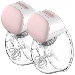 Bomba Tira Leite IKARE Dupla Portátil com 3 Modos, 10 Níveis de Sucção e , Rosa