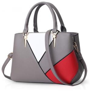 NICOLE DORIS Bolsa Feminina de Ombro Impermeável e Elegante, Cinza