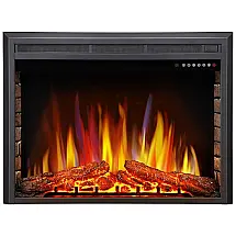 Lareira Elétrica de Embutir A68x99L com Controle Remoto e Digital e Luz LED, 1500W, 110v, ANTARCTIC STAR, Preto