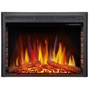 Lareira Elétrica de Embutir A68x99L com Controle Remoto e Digital e Luz LED, 1500W, 110v, ANTARCTIC STAR, Preto