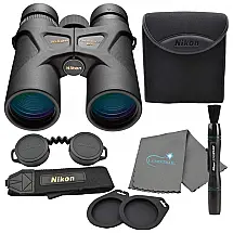Binóculos 10x42 para Adultos com 4 Acessórios, Nikon Prostaff 3S, Preto
