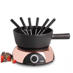 Panela de Fondue Elétrica em Cerâmica com 6 Gfos, 1500W, 110v, ARTESTIA AR 89021, Rosa