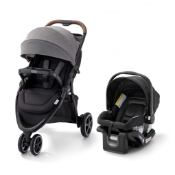 Carrinho de Bebê Travel System com Rodas para Todo Terreno e Suspensão ComfiTech no Assento para Maior Conforto, Graco Outpace LX