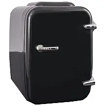 Up Mini Cooler, Geladeira Portátil Automotiva, até 6 Latas AC DC 12V USB, 110v, STAND UP DESK STORE SUD FRIDGE BK, Preto