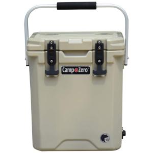 Cooler Térmico Portátil 16 Litros com Alça e Porta Copos, CAMP ZERO, Bege