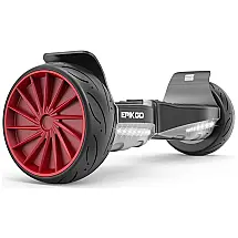 Hoverboard com Luz LED, Alto Falante e Alcance até 19 km para Adultos, 110V 400W, EPIKGO 2016, Cinza e Vermelho
