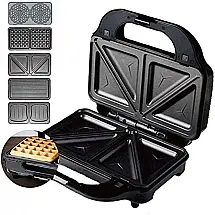 HLR Sanduicheira Antiaderente Multifuncional 5 Placas 820W 220V