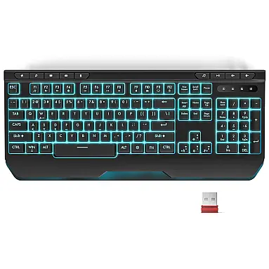 Teclado Ergonômico Sem Fio Recarregável