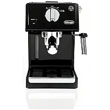 Cafeteira Elétrica Expresso 15 Bar, Aço Inoxidável, 1100W, 110v, DELONGHI ECP3120, Preto