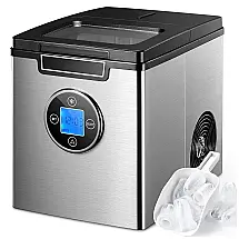 Máquina de Gelo Automática Portátil até 11 kg de Gelo em 24h, 110v, J122, Prateado