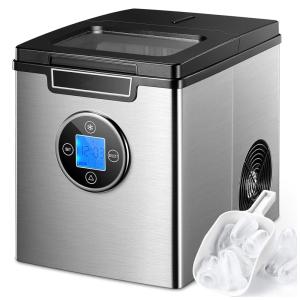 Máquina de Gelo Automática Portátil até 11 kg de Gelo em 24h, 110v, J122, Prateado