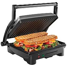 Sanduicheira, Antiaderentes, Aço Inox,4 Fatias, 1000W, 110v, CHEFMAN Panini Press Grill, Prateado