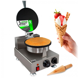 Máquina de Casquinha de Sorvete ALDKitchen Prata Antiaderente 20 cm 1200W 110V