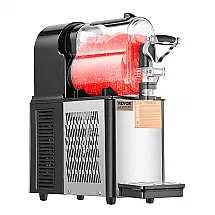 Máquina de Slush Raspadinha VEVOR XRJ3LX1 3L Comercial 15 Níveis Frozen Inox 240V