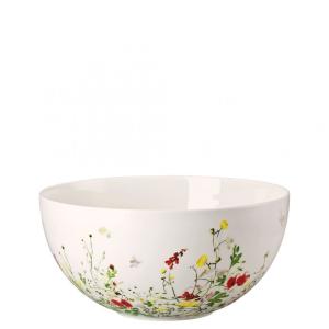 Tigela de 25 cm com Estilo Clássico, Material em Porcelana de Ossos e Formato Redondo, Rosenthal, Branca Colorida