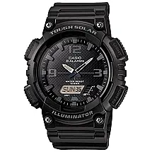 Relógio Masculino Solar, CASIO AQ S810W 1A2JF, Preto