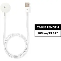 Cabo Carregador Magnético USB Compatível com Smartwatch Michael Kors Access Gen 1 (Bradshaw MKT5017, MKT5018, MKT5020, MKT5022) — Peça