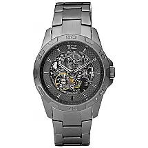Relógio Masculino Analógico Automático de Aço Inoxidável, RELIC BY FOSSIL ZR11853, Cinza