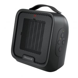 Aquecedor Elétrico de Cerâmica para Espaços Pequenos, 900W 110V, Honeywell Heat, Preto