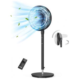 Ventilador de Torre Silencioso com 13 Velocidades, Controle Remoto, 110V 19W, PARIS RHÔNE PE TF009, Preto