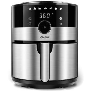Hoepaid Fritadeira Elétrica AirFryer com 8 Funções 3.4L de Capacidade e Painel de Controle Digital, 110V, 1350W, Preto