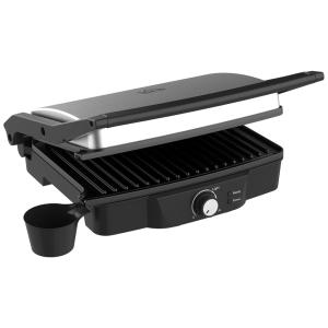 Sanduicheira Antiaderente 2 Fatias com Bandeja de Gotejamento, Aço Inoxidável, 1400W, 110v, HOMCOM, Prateado