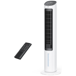 Ventilador 2 em 1 com Ar Frio Evaporativo com 4 Velocidades, 3 Modos e Controle Remoto,110V 50W, Dreo IceWind, Branco