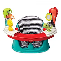 Cadeira de Alimentação Portátil Infantino 3 em 1 Discovery Seat Assento Elevatório de Mesa com Bandeja de Brinquedos até 15 kg