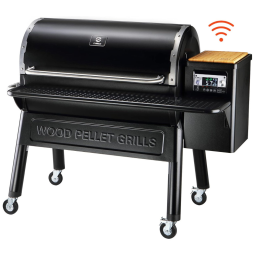 Churrasqueira á Pellet de Madeira com Controle PID, WI-FI e Superfície de Cozimento Total 1068 cm2, Z GRILLS Pro ZPG-11002B, Preta