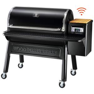 Churrasqueira á Pellet de Madeira com Controle PID, WI-FI e Superfície de Cozimento Total 1068 cm2, Z GRILLS Pro ZPG-11002B, Preta