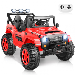 Carro Elétrico Infantil, Jeep com Controle Remoto, 2 Lugares Assento Extra Largo, Rodas com Maior Durabilidade e Luz LED, 24V, Hikole