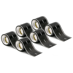 Fita adesiva para montar estradas de brinquedo 6 rolos de 9,12 metros cada, sem resíduos InRoad Toys.