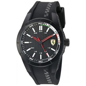 Relógio de Pulso Quartzo Aço Inoxidável Resistente a e Arranhões, FERRARI 0830301, Preto