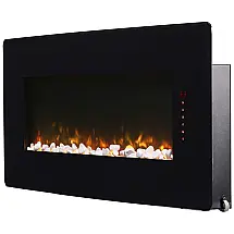 Lareira Elétrica de Parede Dimplex Winslow 48 Polegadas 122 cm Preta 1400W 120V